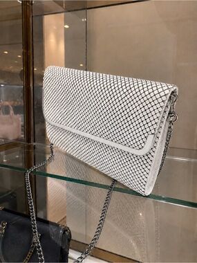 ✨ Vintage JOTTA Gold-Trim Evening Clutch – Long Chain, 1990s, Elegant